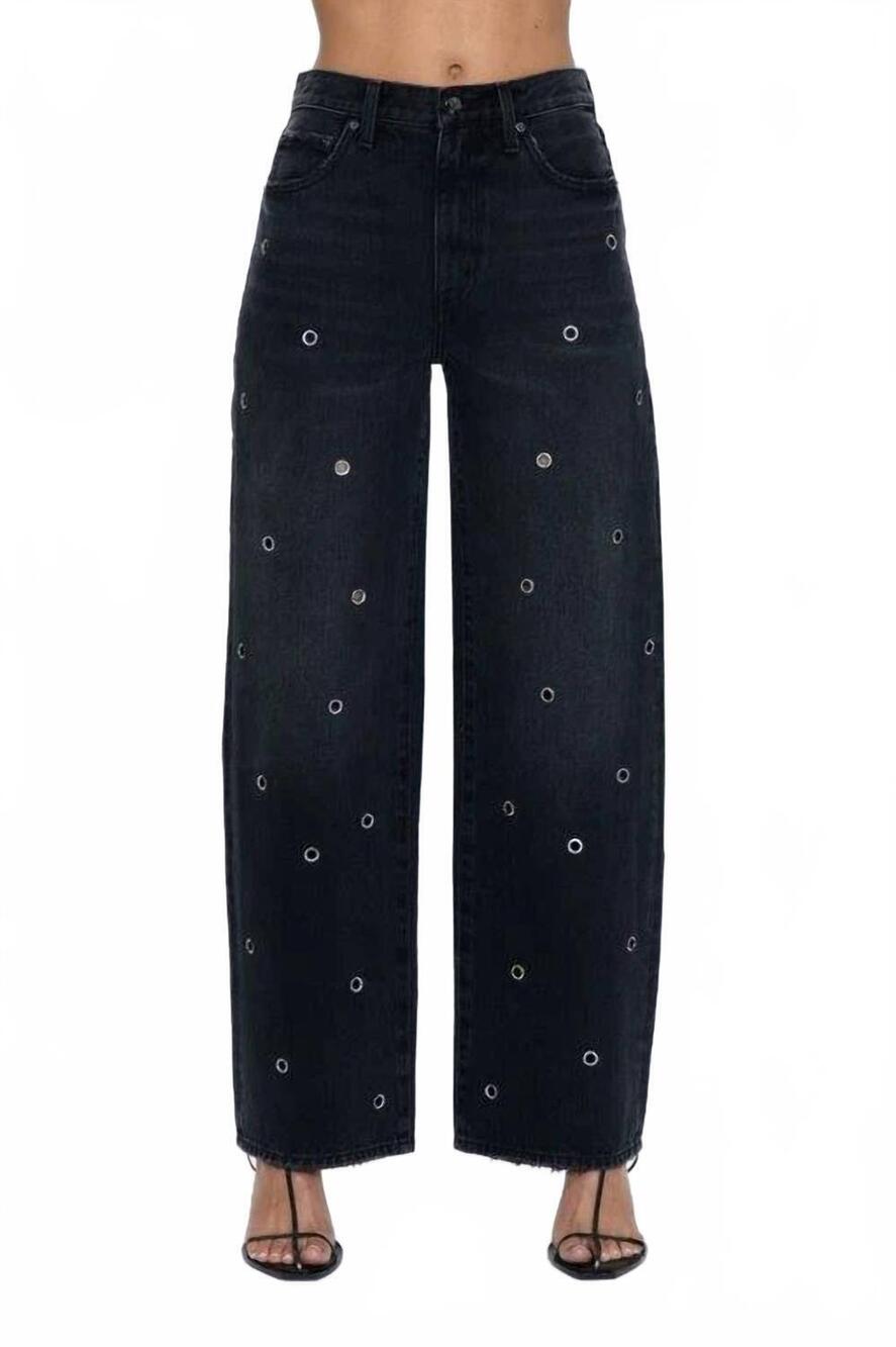 NEW PISTOLA women's hendrix high rise baggy jeans in glamour